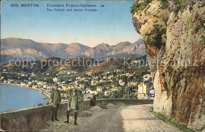 Menton Alpes Maritimes Frontiere Franco Italienne