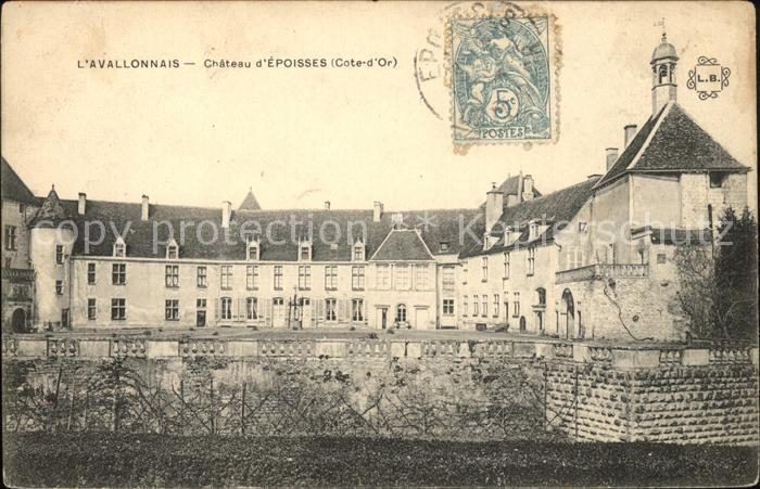 Epoisses Chateau Stempel auf AK
