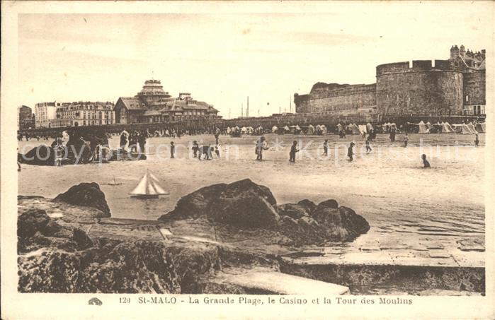 Saint-Malo 35 Grande Plage Casino Tour des Moulins