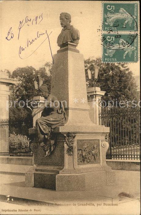 Nancy Lothringen Monument de Grandville par Bussieres St