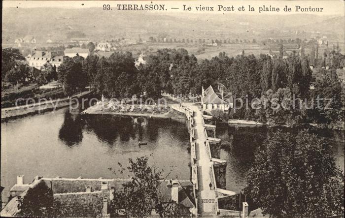 Terrasson-Lavilledieu Vieux Pont et la Plaine de Pontour