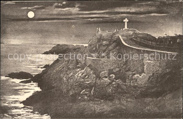 Saint-Lunaire Effet de Lune sur le Decolle Croix