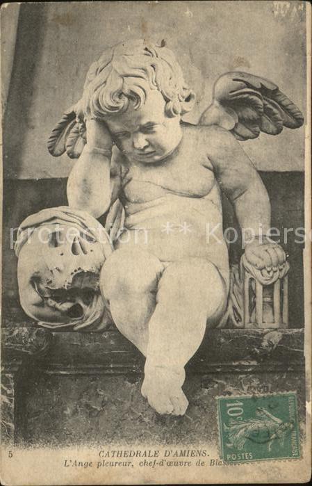Amiens Cathedrale Ange pleureur par Blasset
