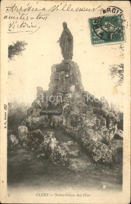 Clery-Saint-Andre Notre Dame des Elus Sculpture Stempel a