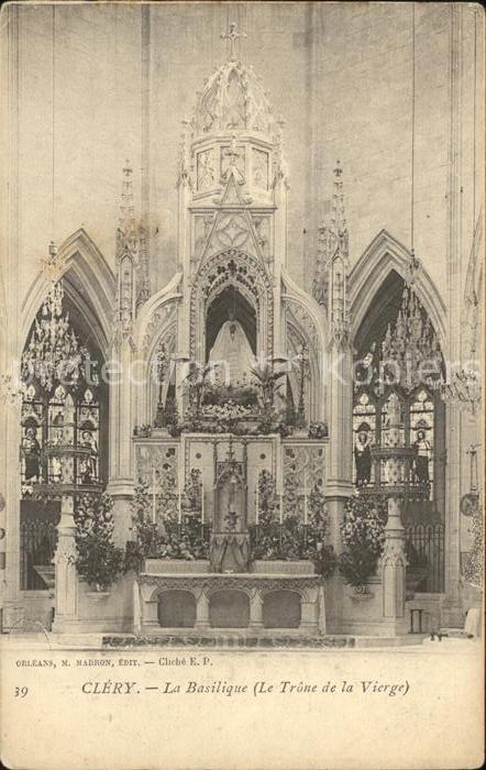 Clery-Saint-Andre Basilique Trone de la Vierge