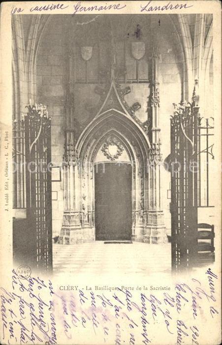 Clery-Saint-Andre Basilique Porte de la Sacristie