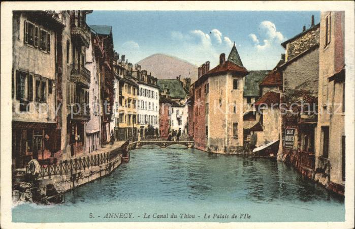 Annecy Haute-Savoie Canal du Thiou Palais de l'Ile