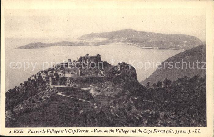 Eze 06 Vue panoramique et Cap Ferrat Cote d_Az