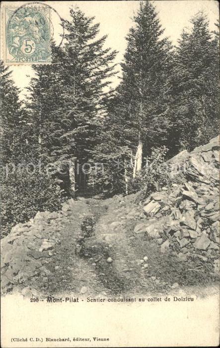 Mont Pilat  Loire Sentier conduisant au collet de Doizieu