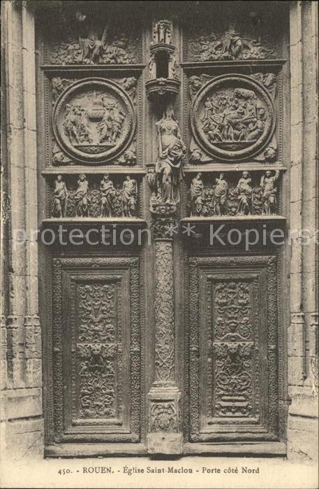 Rouen Eglise Saint Maclou Porte cote Nord