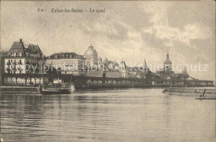 Evian-les-Bains Haute Savoie Le Quai Lac Leman