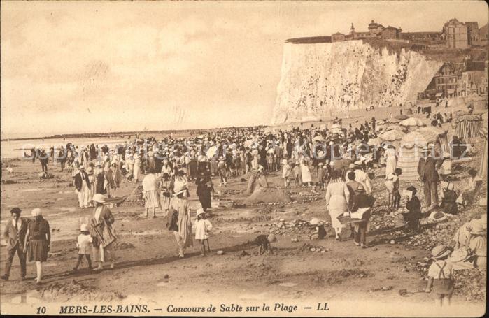 Mers-les-Bains Concours de Sable sur la Plage