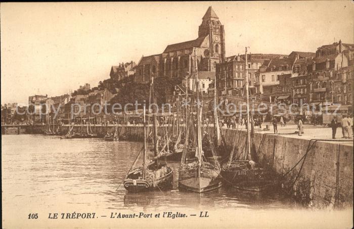 Le Treport Avant Port et l'Eglise