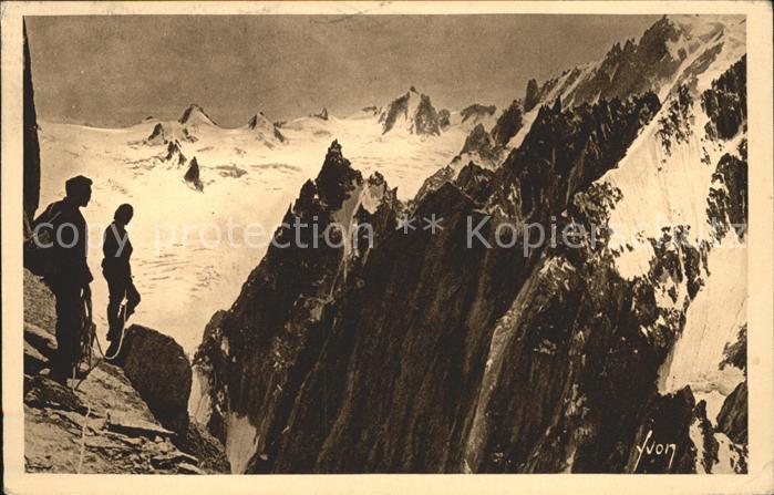Mont Blanc Aiguilles de Chamonix Grepon Bergsteige