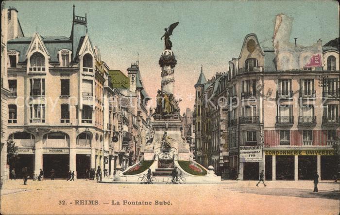 Reims Champagne Ardenne Fontaine Sube Monument