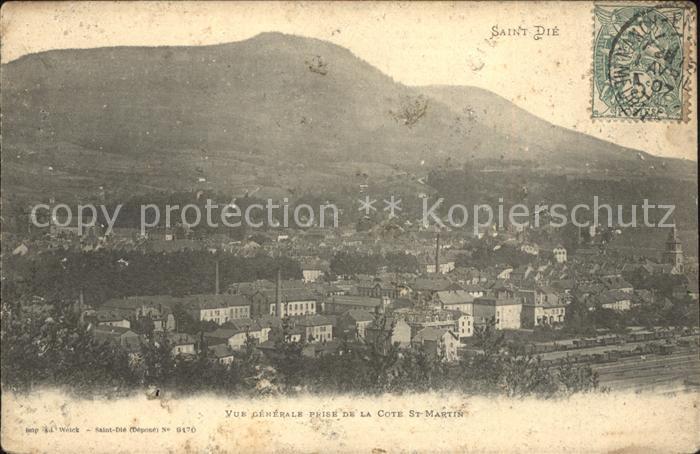 Saint-Die-des-Vosges Vue generale prise de la Cote St Martin