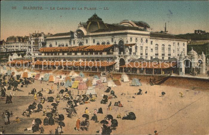 Biarritz Pyrenees Atlantiques Casino et la Plage