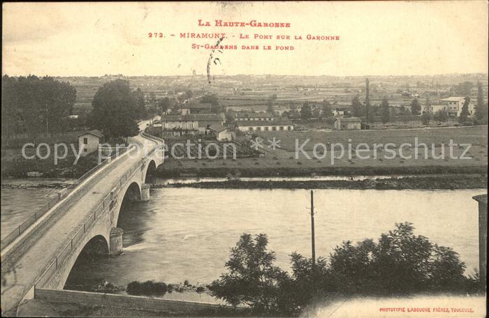 Miramont-de-Guyenne Pont sur la Garonne