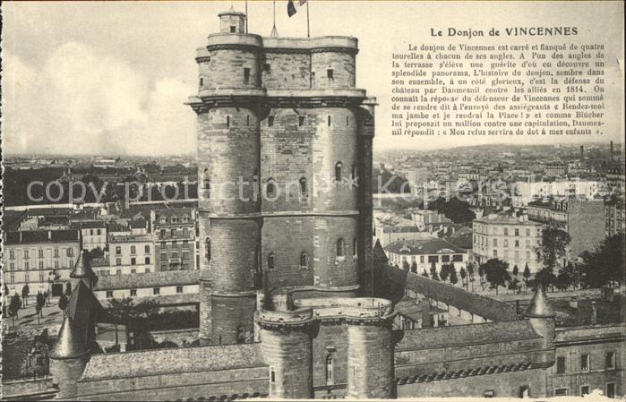 Vincennes Donjon Histoire