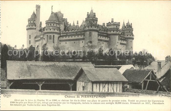 Pierrefonds Oise Chateau Histoire