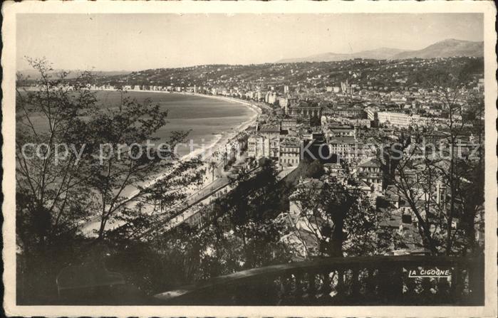 Nice Alpes Maritimes Vue generale prise du Chateau Cote d_Az