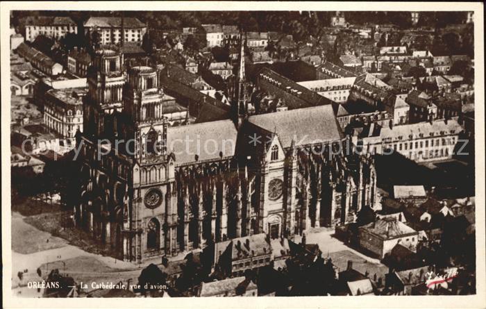 Orleans Loiret Cathedrale vue aerienne