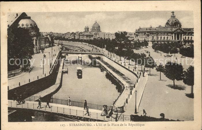 Strasbourg Alsace Ill et Place de la Republique