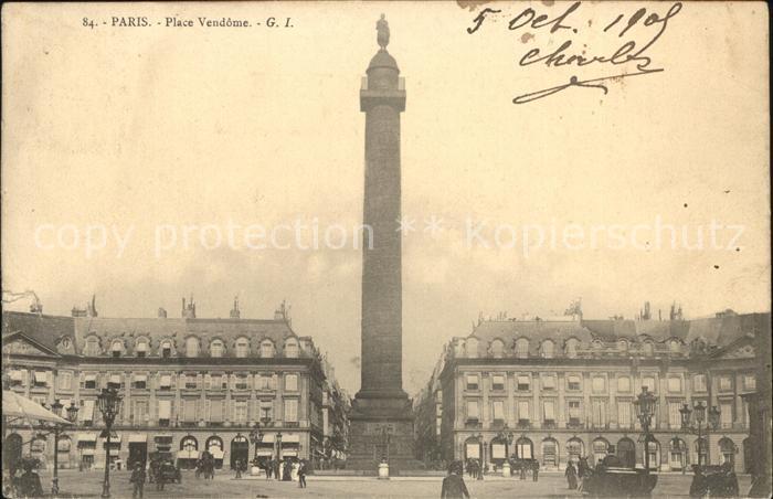 Paris Place Vendome Monument Siegessäule