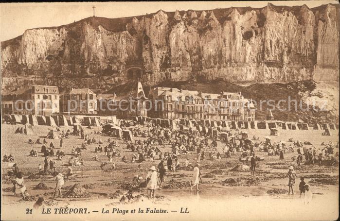 Le Treport Plage et la Falaise