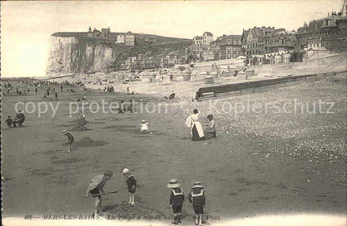 Mers-les-Bains Plage a maree basse