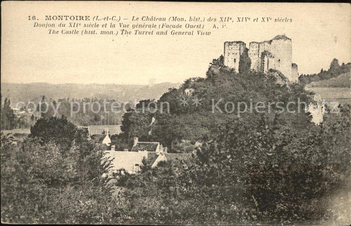 Montoire-sur-le-Loir Chateau vue generale