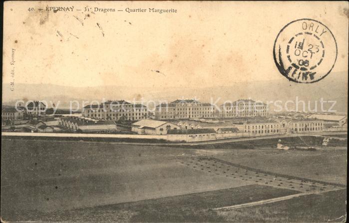 Epernay 51 Dragons Quartier Marguerite Stempel auf