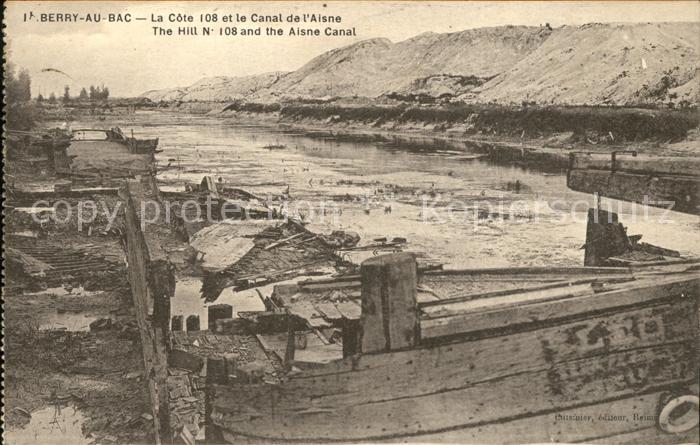 Berry-au-Bac La Cote 108 et Canal de l'Aisne