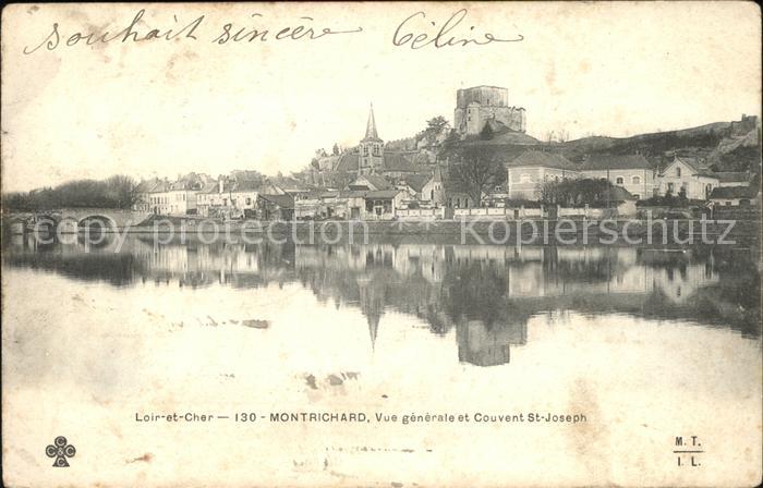 Montrichard Vue generale et Couvent Saint Joseph