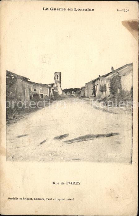 Flirey Une Rue La Guerre en Lorraine