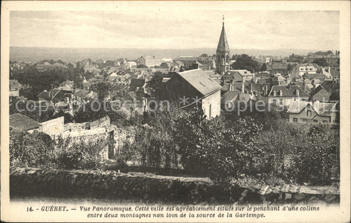 Gueret Vue panoramique Eglise