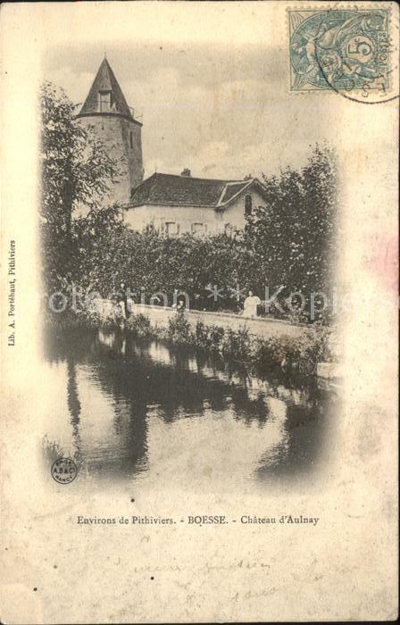 Boesse Deux-Sevres Chateau d_Aulnay Stempel auf AK