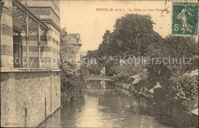 Dreux La Blaise au Pont Metezeau Stempel auf