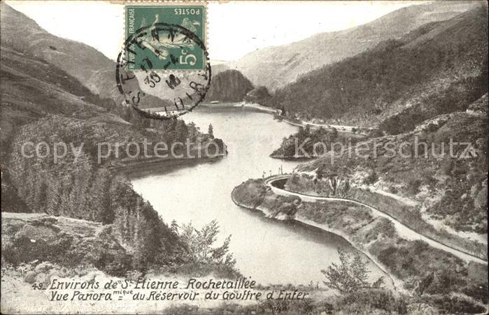 Rochetaillee Saint Etienne Reservoir du Gouffre d_Enfer Stempel au
