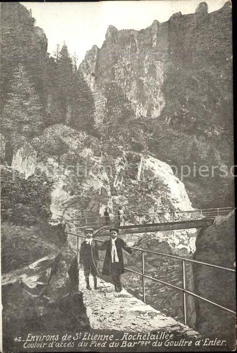 Rochetaillee Saint Etienne Acces du Pied du Barrage du Gouffre d Enfer