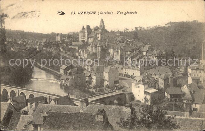 Uzerche Vue generale Chateau