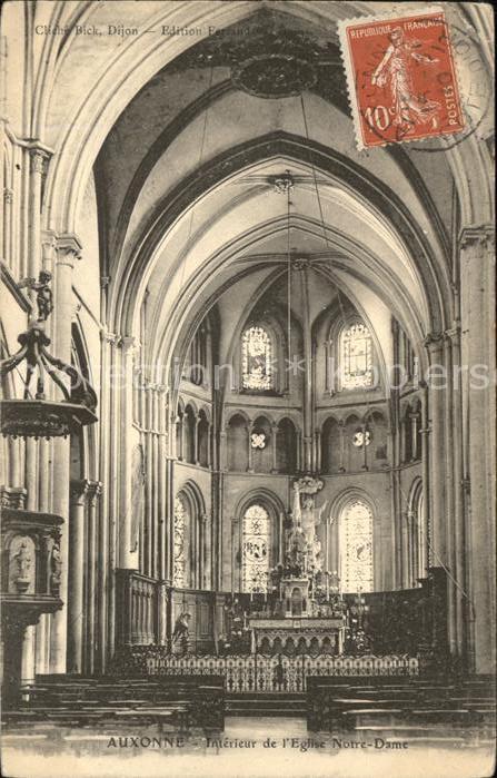 Auxonne Interieur de l'Eglise Notre Dame Stempe