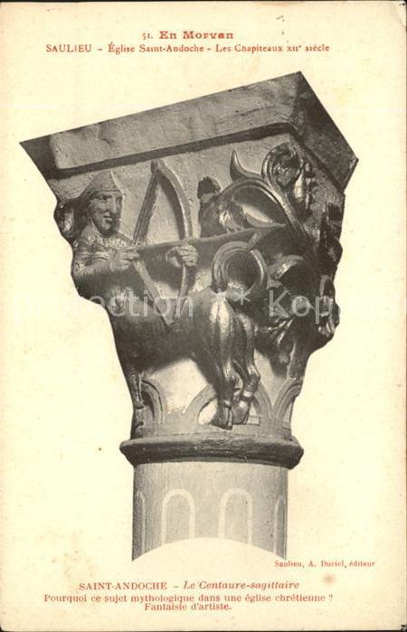 Saulieu Eglise Saint Andoche Chapiteaux XII sie