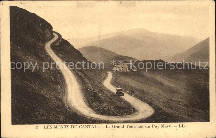 Puy Mary Le Grand Tournant Gebirgsstrasse