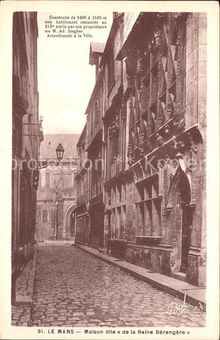 Le Mans Sarthe Maison Reine Berengere