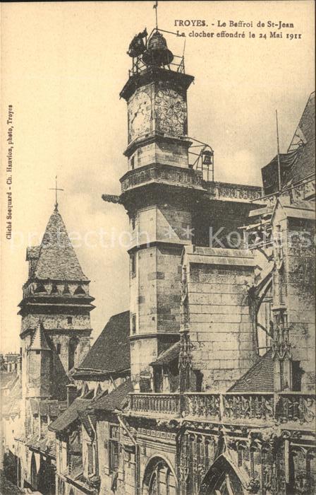 Troyes Aube Le Beffroi de St Jean Glockenturm