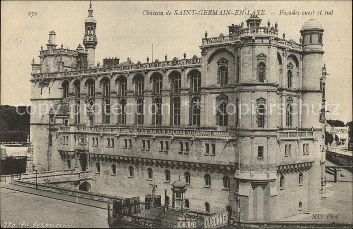 Saint-Germain-en-Laye Chateau Facades ouest et sud