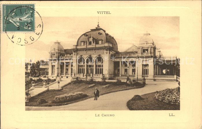 Vittel Casino Stempel auf AK