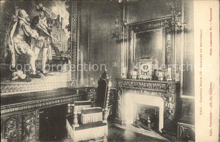 Pau 64 Chateau Henri IV Cabinet du Souverain Gemaelde