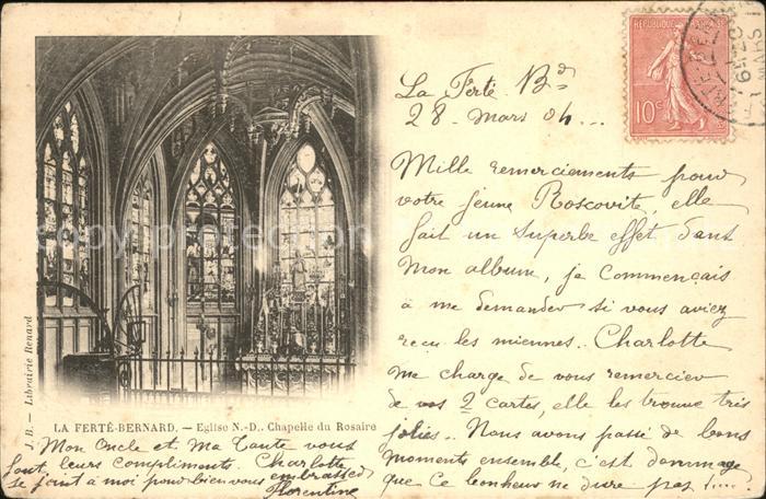 La Ferte-Bernard Eglise Notre Dame Chapelle du Rosaire S